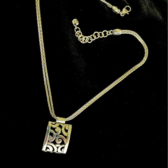 Brighton necklace. Double strand chain. Adjustable length. Like new. - Picture 2 of 3